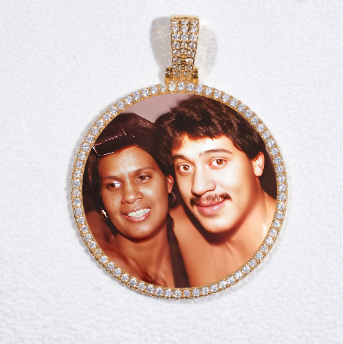 MEDIUM 3D CIRCLE CUSTOM PICTURE PENDANT