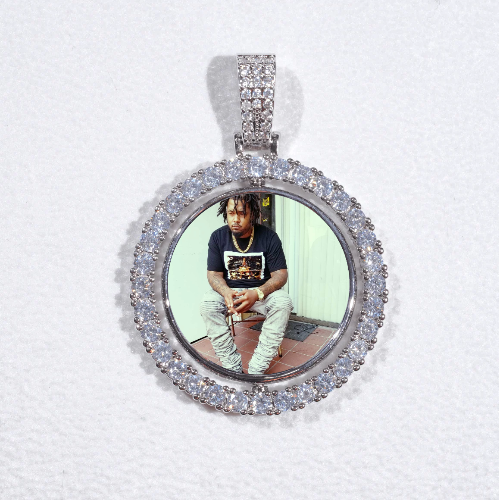 3D Spinning 2-Faced Custom Picture Pendant