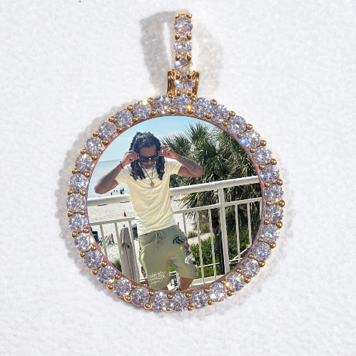 3D CIRCLE CUSTOM PICTURE PENDANT SMALL SIZE