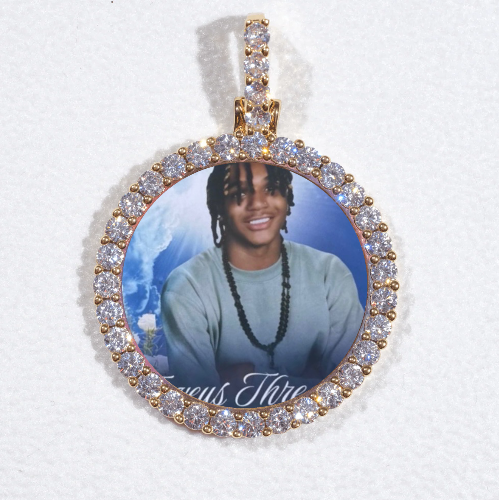 3D CIRCLE CUSTOM PICTURE PENDANT SMALL SIZE
