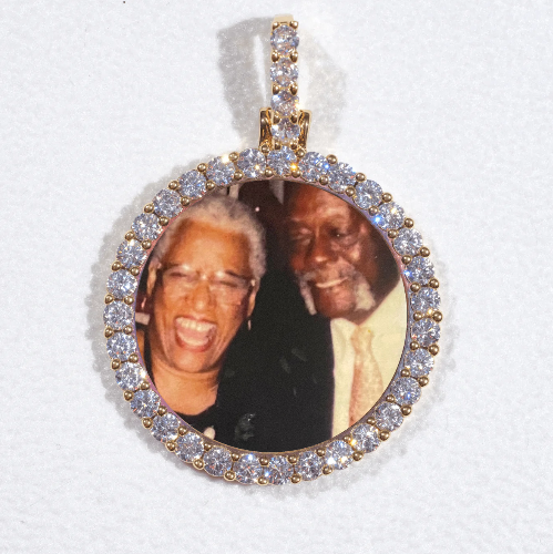 3D CIRCLE CUSTOM PICTURE PENDANT SMALL SIZE