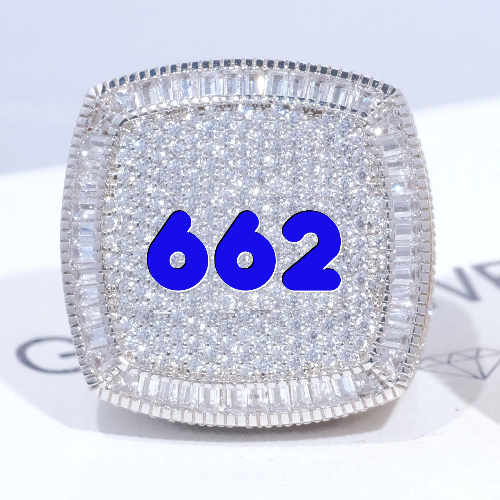 CUSTOM LETTER 3D ICED RING