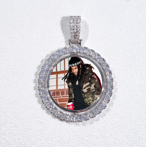 3D Spinning 2-Faced Custom Picture Pendant