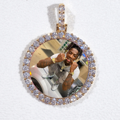 3D CIRCLE CUSTOM PICTURE PENDANT SMALL SIZE