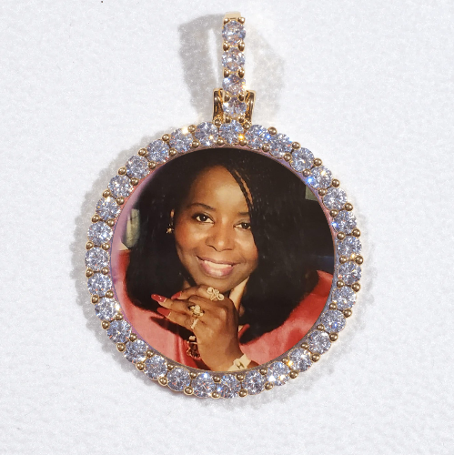 3D CIRCLE CUSTOM PICTURE PENDANT SMALL SIZE