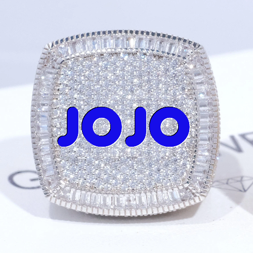 CUSTOM LETTER 3D ICED RING