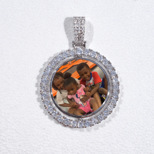 3D Spinning 2-Faced Custom Picture Pendant