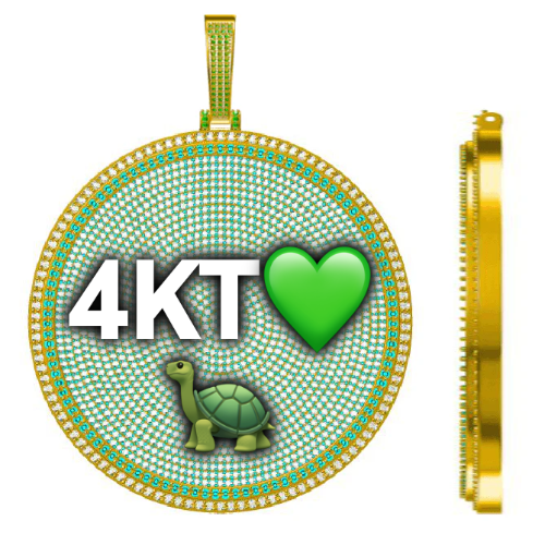 CUSTOM LETTER NECKLACE 3D BIG DISC
