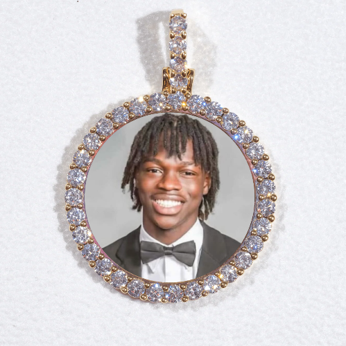 3D CIRCLE CUSTOM PICTURE PENDANT SMALL SIZE