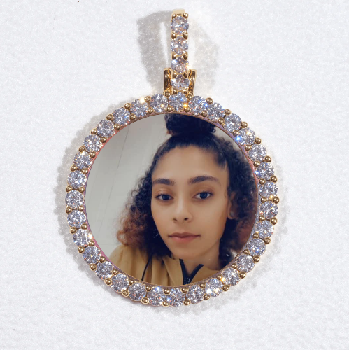 3D CIRCLE CUSTOM PICTURE PENDANT SMALL SIZE