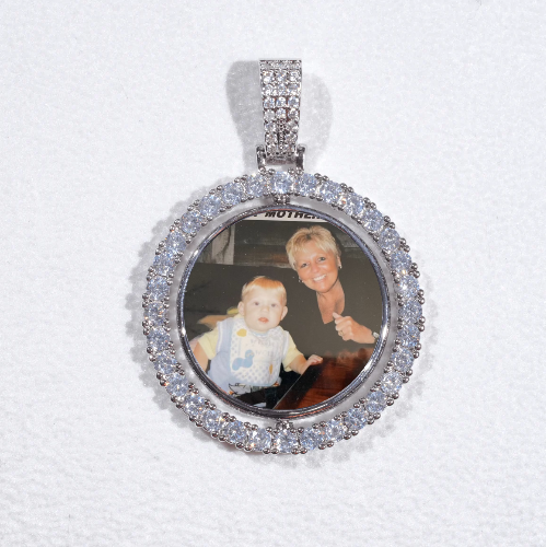 3D Spinning 2-Faced Custom Picture Pendant