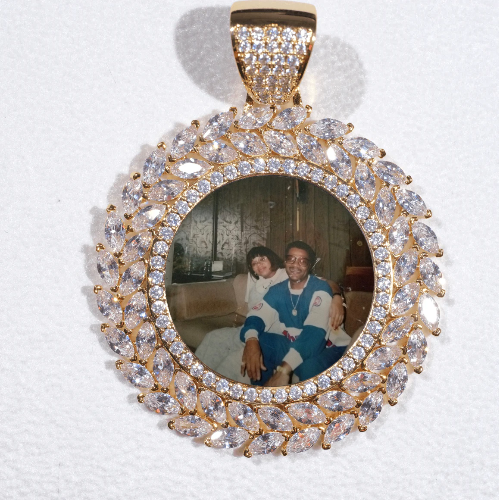 Large 3D Wheat Ear Custom Picture Pendant
