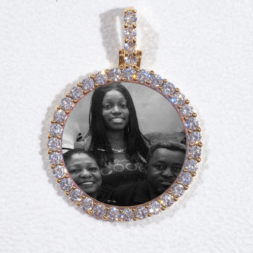 3D CIRCLE CUSTOM PICTURE PENDANT SMALL SIZE