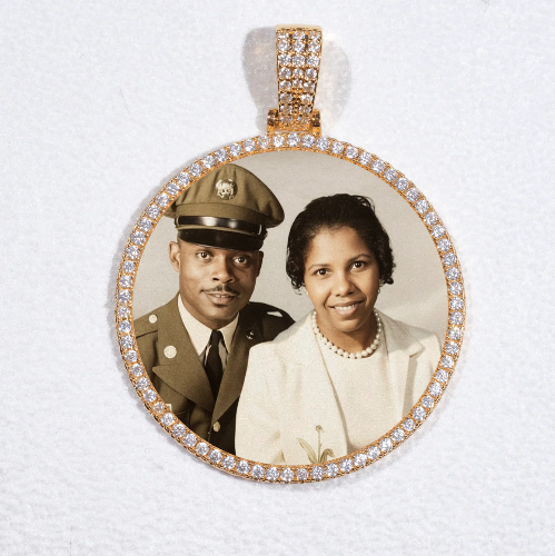 MEDIUM 3D CIRCLE CUSTOM PICTURE PENDANT