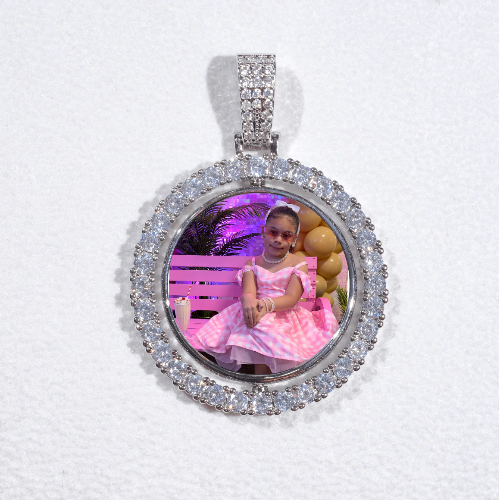 3D Spinning 2-Faced Custom Picture Pendant