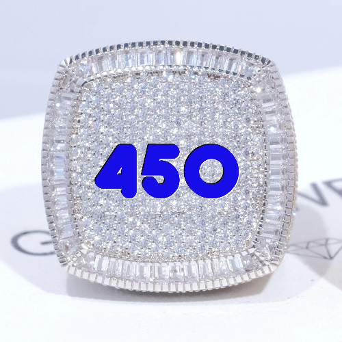 CUSTOM LETTER 3D ICED RING