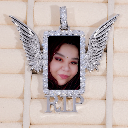 RIP WING 3D CUSTOM PICTURE PENDANT