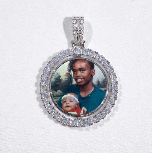 3D Spinning 2-Faced Custom Picture Pendant