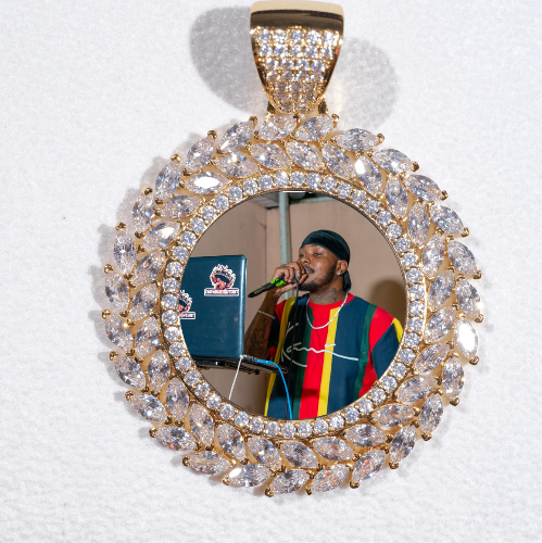 Large 3D Wheat Ear Custom Picture Pendant