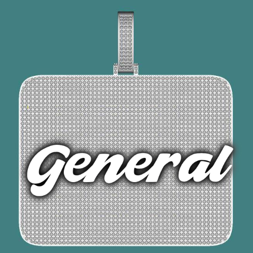 CUSTOM LETTER NECKLACE 3D BIG SQUARE