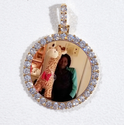 3D CIRCLE CUSTOM PICTURE PENDANT SMALL SIZE