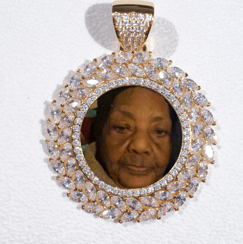 Large 3D Wheat Ear Custom Picture Pendant