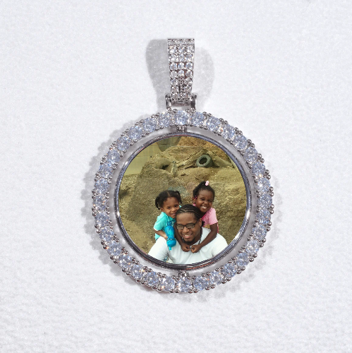 3D Spinning 2-Faced Custom Picture Pendant