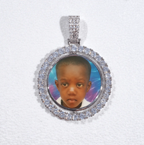3D Spinning 2-Faced Custom Picture Pendant