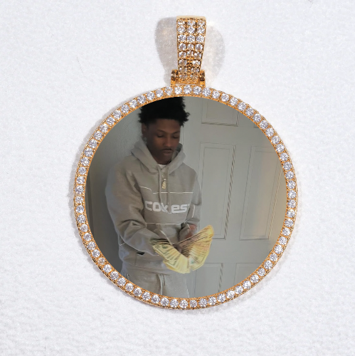 MEDIUM 3D CIRCLE CUSTOM PICTURE PENDANT