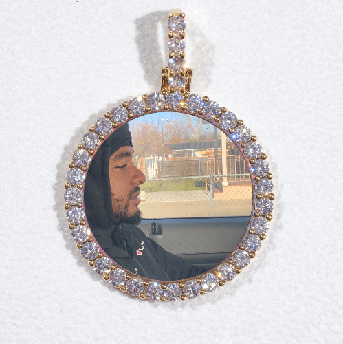 3D CIRCLE CUSTOM PICTURE PENDANT SMALL SIZE