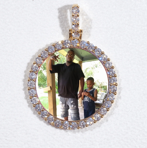 3D CIRCLE CUSTOM PICTURE PENDANT SMALL SIZE