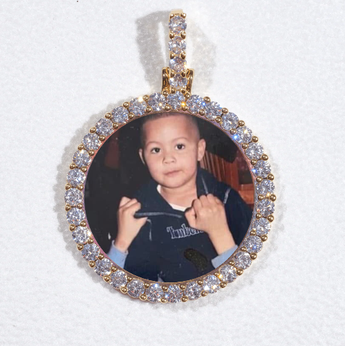 3D CIRCLE CUSTOM PICTURE PENDANT SMALL SIZE