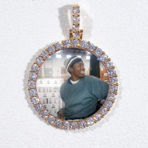 3D CIRCLE CUSTOM PICTURE PENDANT SMALL SIZE
