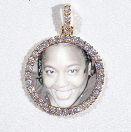 3D CIRCLE CUSTOM PICTURE PENDANT SMALL SIZE