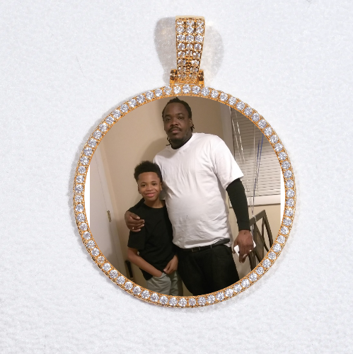 MEDIUM 3D CIRCLE CUSTOM PICTURE PENDANT
