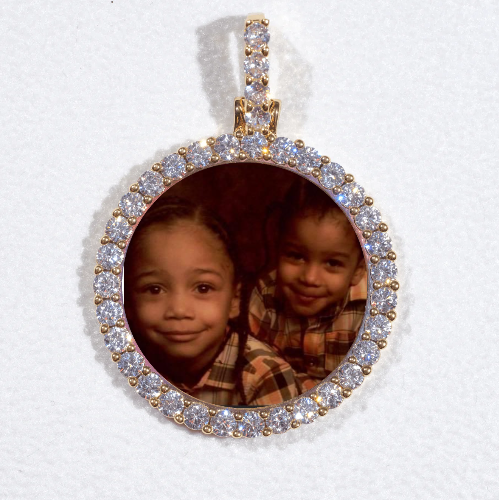3D CIRCLE CUSTOM PICTURE PENDANT SMALL SIZE