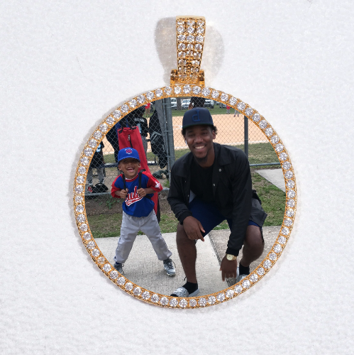 MEDIUM 3D CIRCLE CUSTOM PICTURE PENDANT