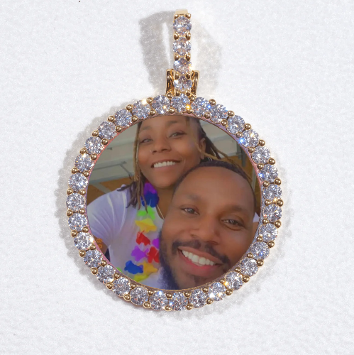 3D CIRCLE CUSTOM PICTURE PENDANT SMALL SIZE