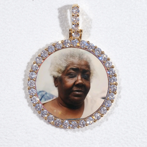 3D CIRCLE CUSTOM PICTURE PENDANT SMALL SIZE