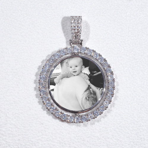 3D Spinning 2-Faced Custom Picture Pendant