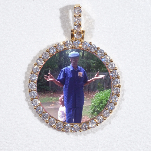 3D CIRCLE CUSTOM PICTURE PENDANT SMALL SIZE