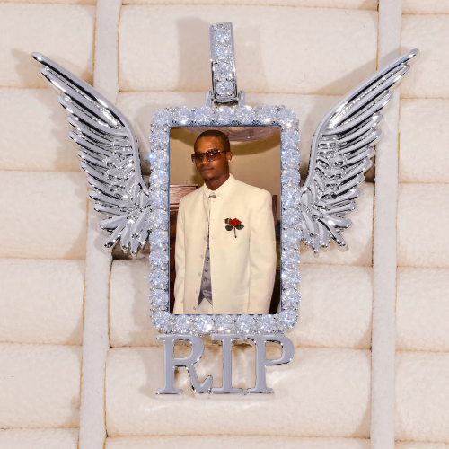 RIP WING 3D CUSTOM PICTURE PENDANT