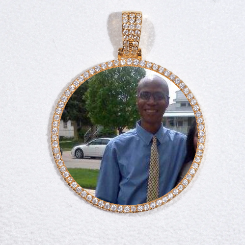 MEDIUM 3D CIRCLE CUSTOM PICTURE PENDANT
