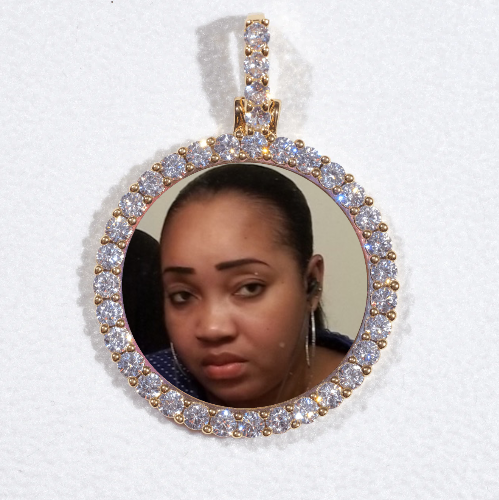 3D CIRCLE CUSTOM PICTURE PENDANT SMALL SIZE
