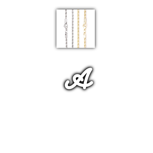 Script Custom Letter Necklace