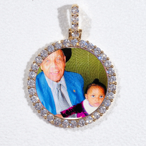 3D CIRCLE CUSTOM PICTURE PENDANT SMALL SIZE