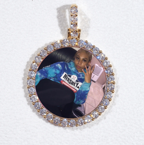 3D CIRCLE CUSTOM PICTURE PENDANT SMALL SIZE