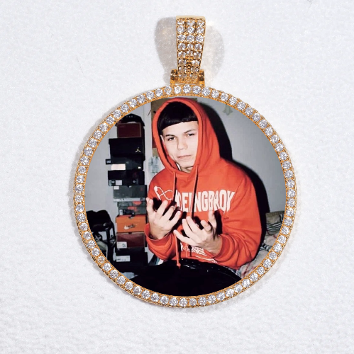MEDIUM 3D CIRCLE CUSTOM PICTURE PENDANT