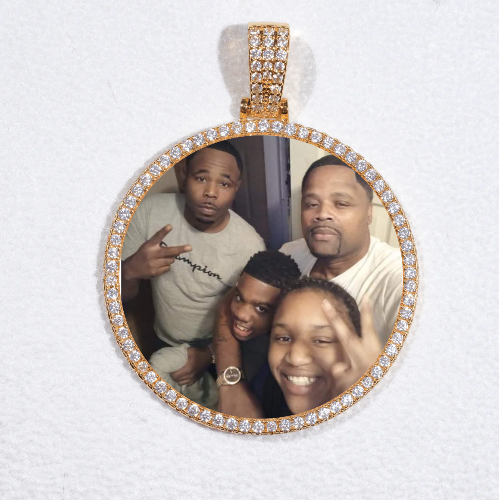 MEDIUM 3D CIRCLE CUSTOM PICTURE PENDANT