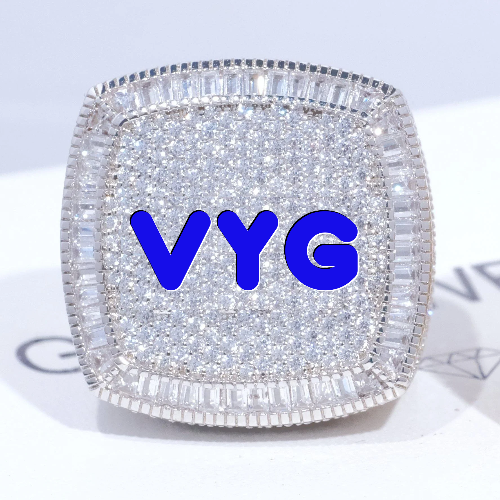CUSTOM LETTER 3D ICED RING